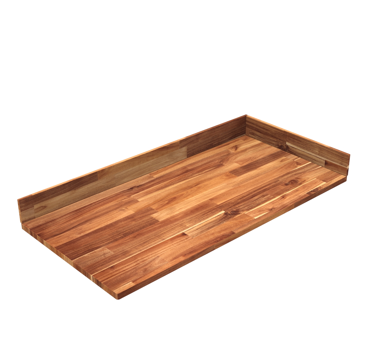 Acacia Narrow Plank in solid acacia, 48 × 24 × 1 in