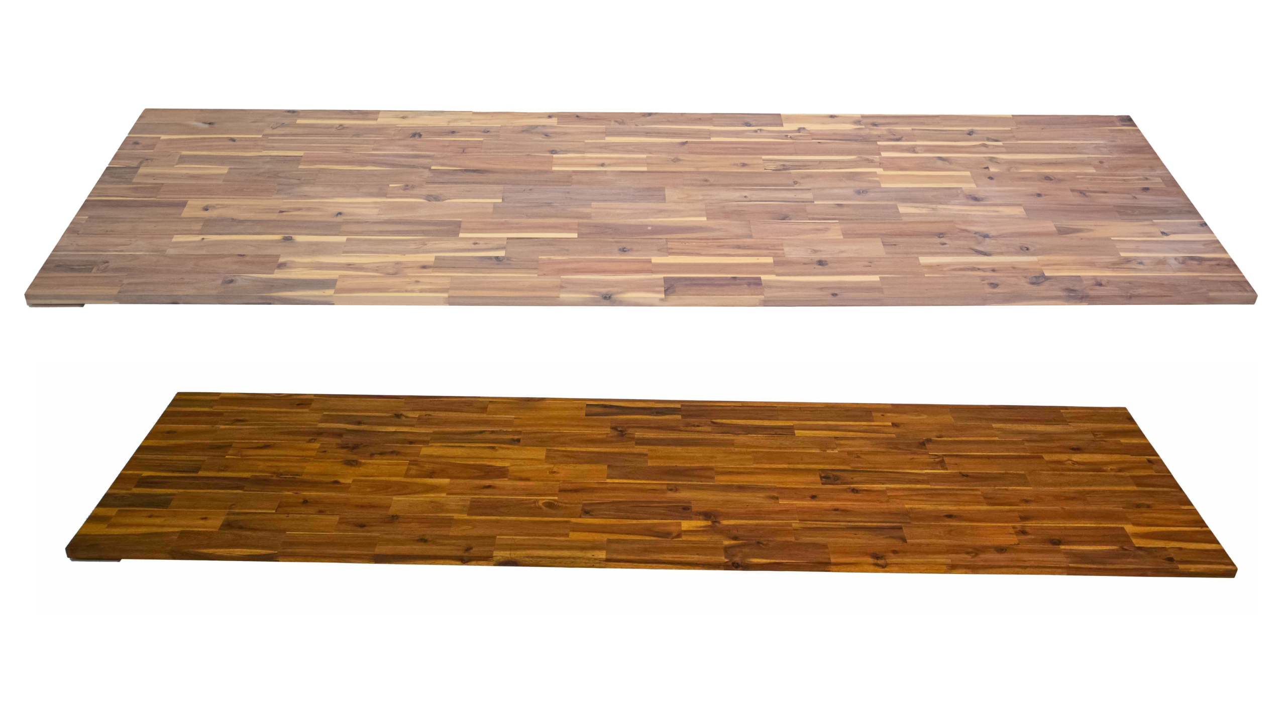 Acacia Narrow Plank in solid acacia, 96 × 25 × 1 in